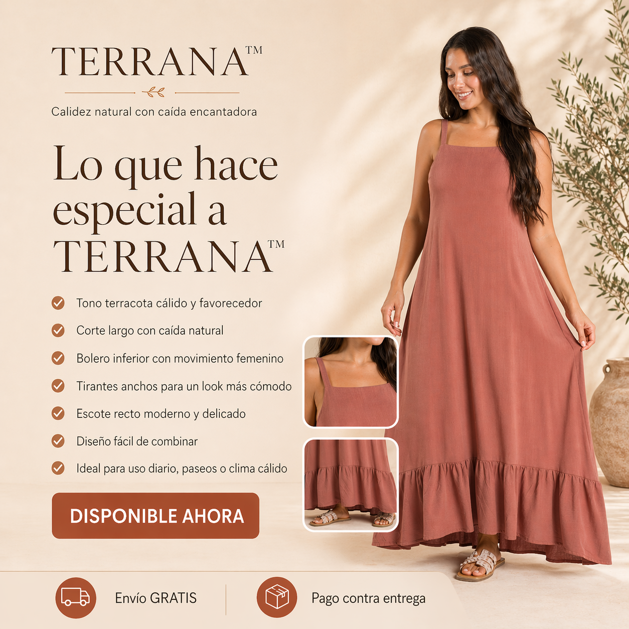 VESTIDO TERRANA™ | Calidez natural con caída encantadora