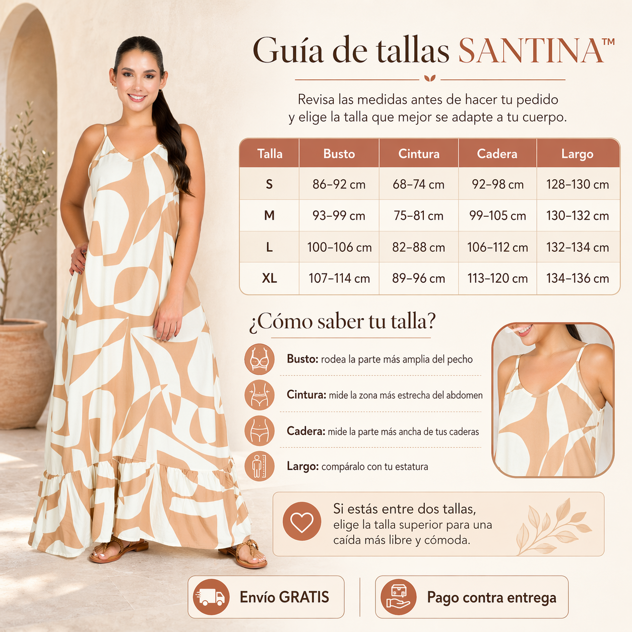 VESTIDO SANTINA™ | Estilo cálido con caída femenina