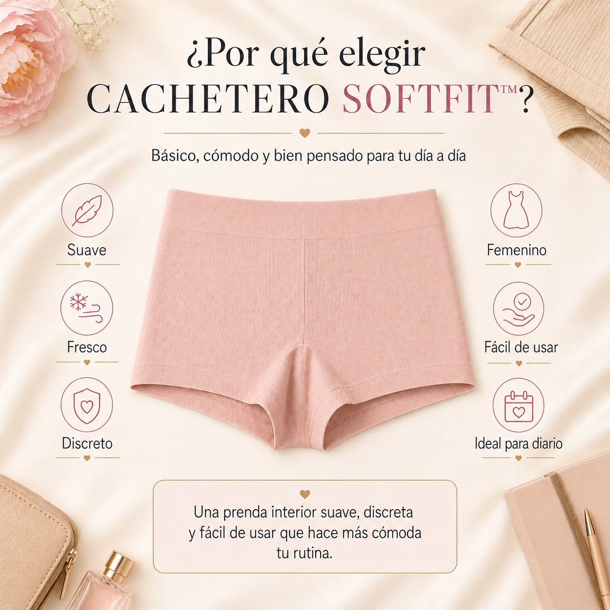 CACHETERO SOFTFIT™ | Comodidad invisible para todos los días. (PAGAS 5 LLEVAS 10)