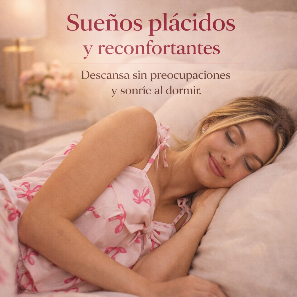 PIJAMA GLAM SECRET® | El toque coqueto y elegante que tu descanso merecía.