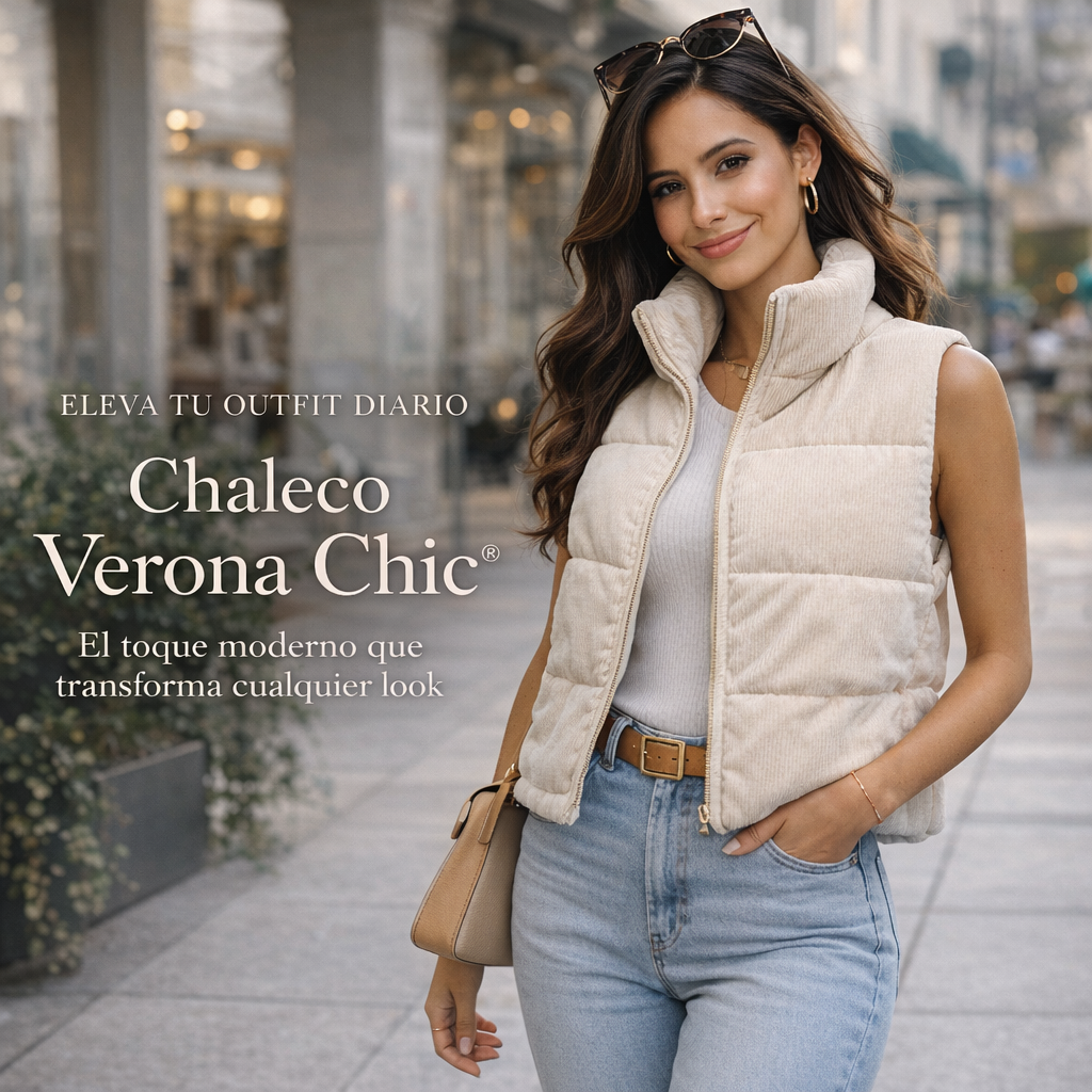 Chaleco Verona Chic® | Toque moderno que transforma cualquier look