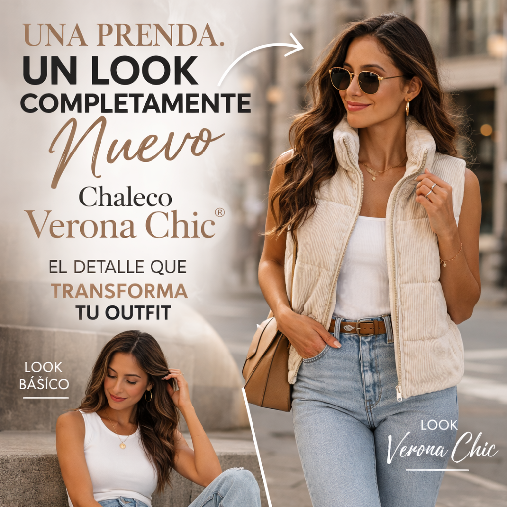 Chaleco Verona Chic® | Toque moderno que transforma cualquier look