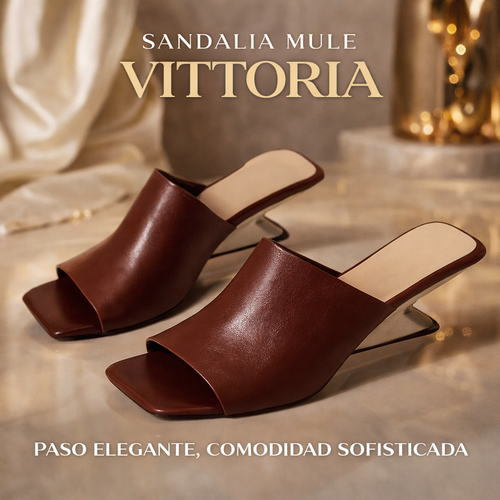VITTORIA | SANDALIA MULE PARA ELEVAR TU PRESENCIA.