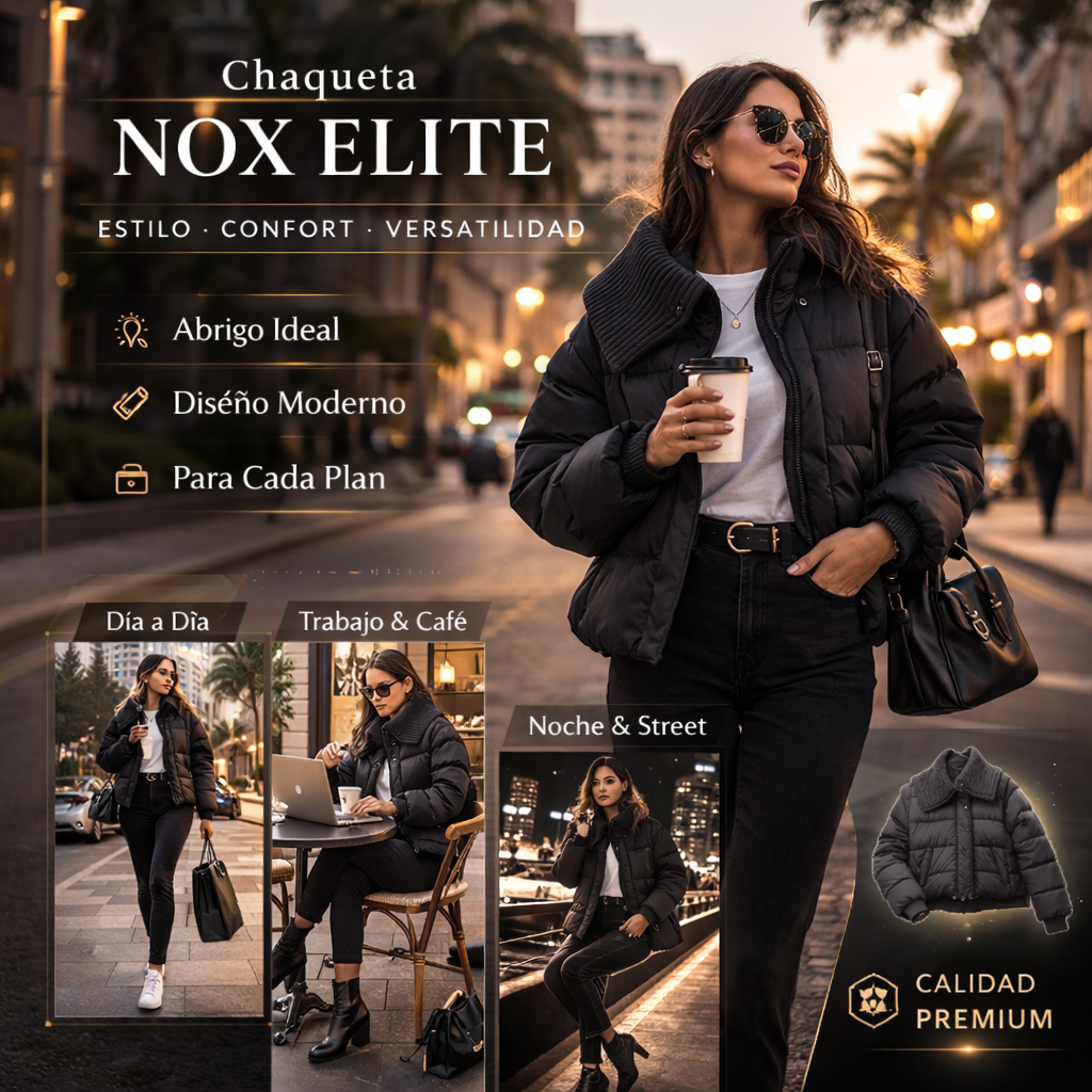 CHAQUETA NOX ELITE® | Cómoda, abriga y no pierdes estilo.