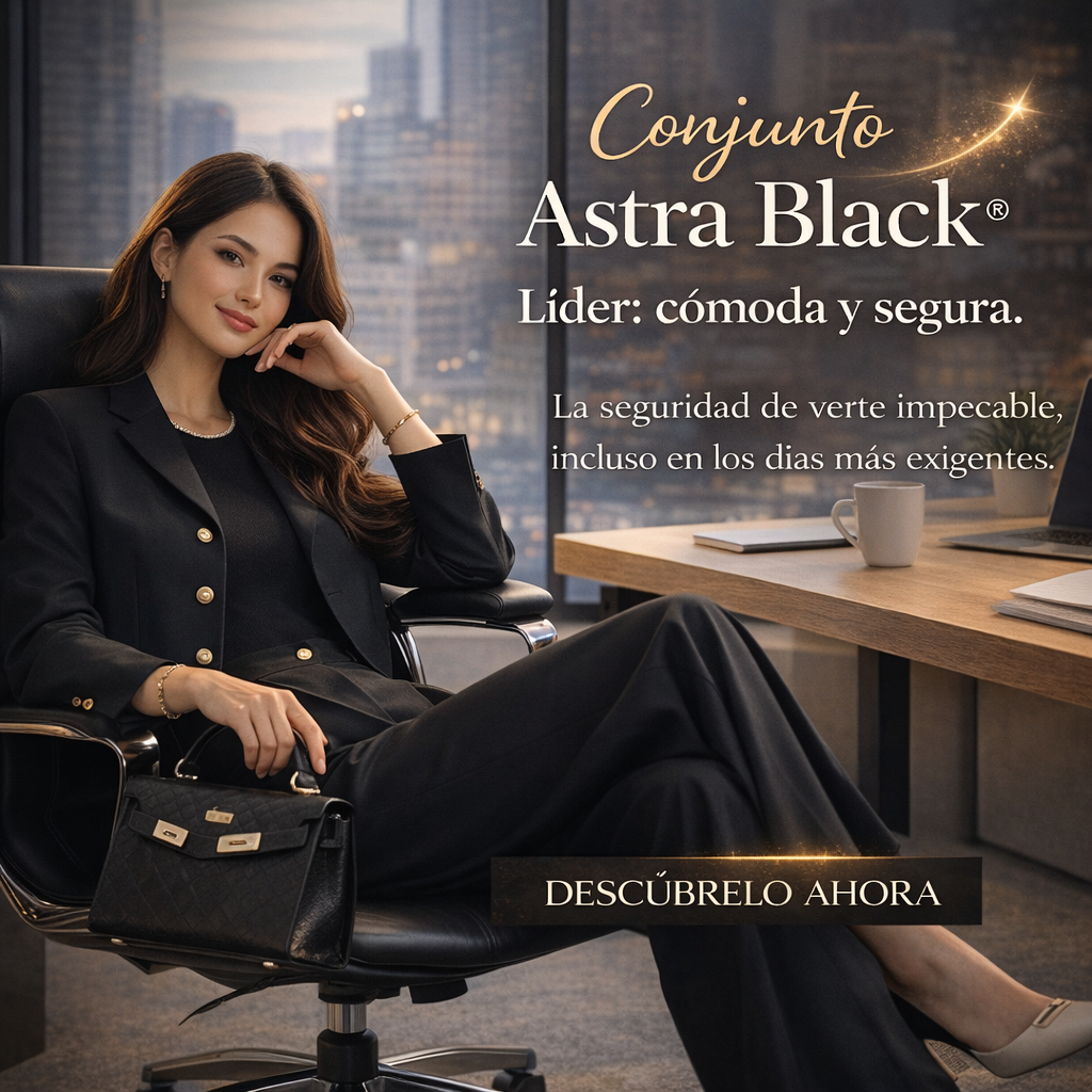 Conjunto Astra Black® | Elegancia que impone presencia