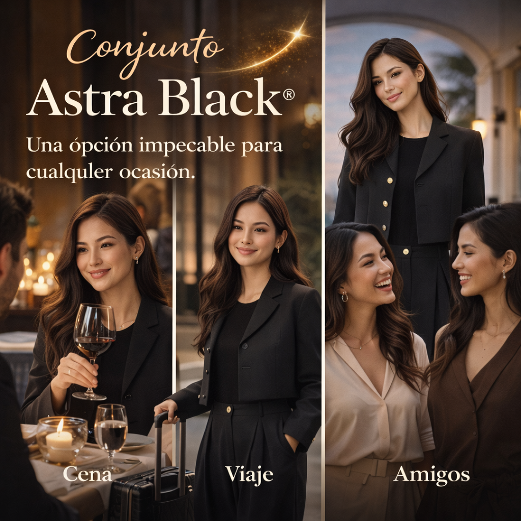 Conjunto Astra Black® | Elegancia que impone presencia
