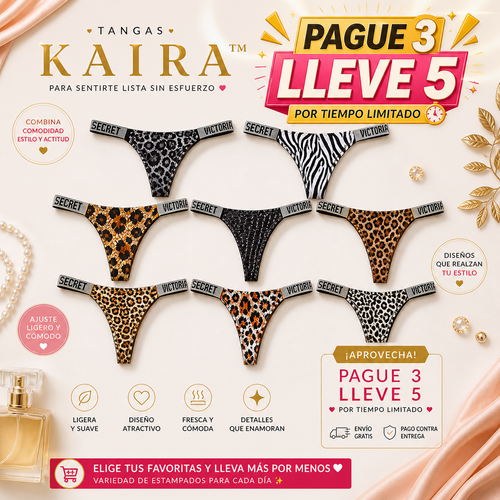 TANGAS KAIRA™ | Para sentirte lista sin esfuerzo