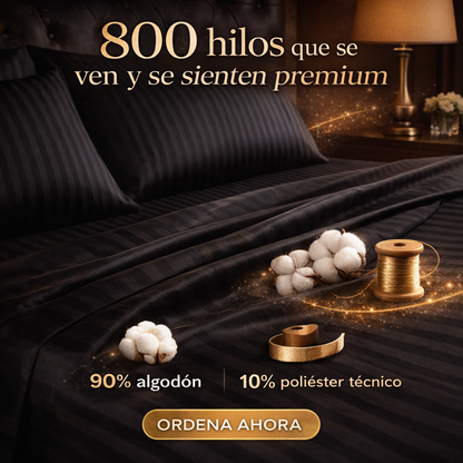 Sábanas Ébano Luxe™ | Suaves, frescas y comodas para descansar.