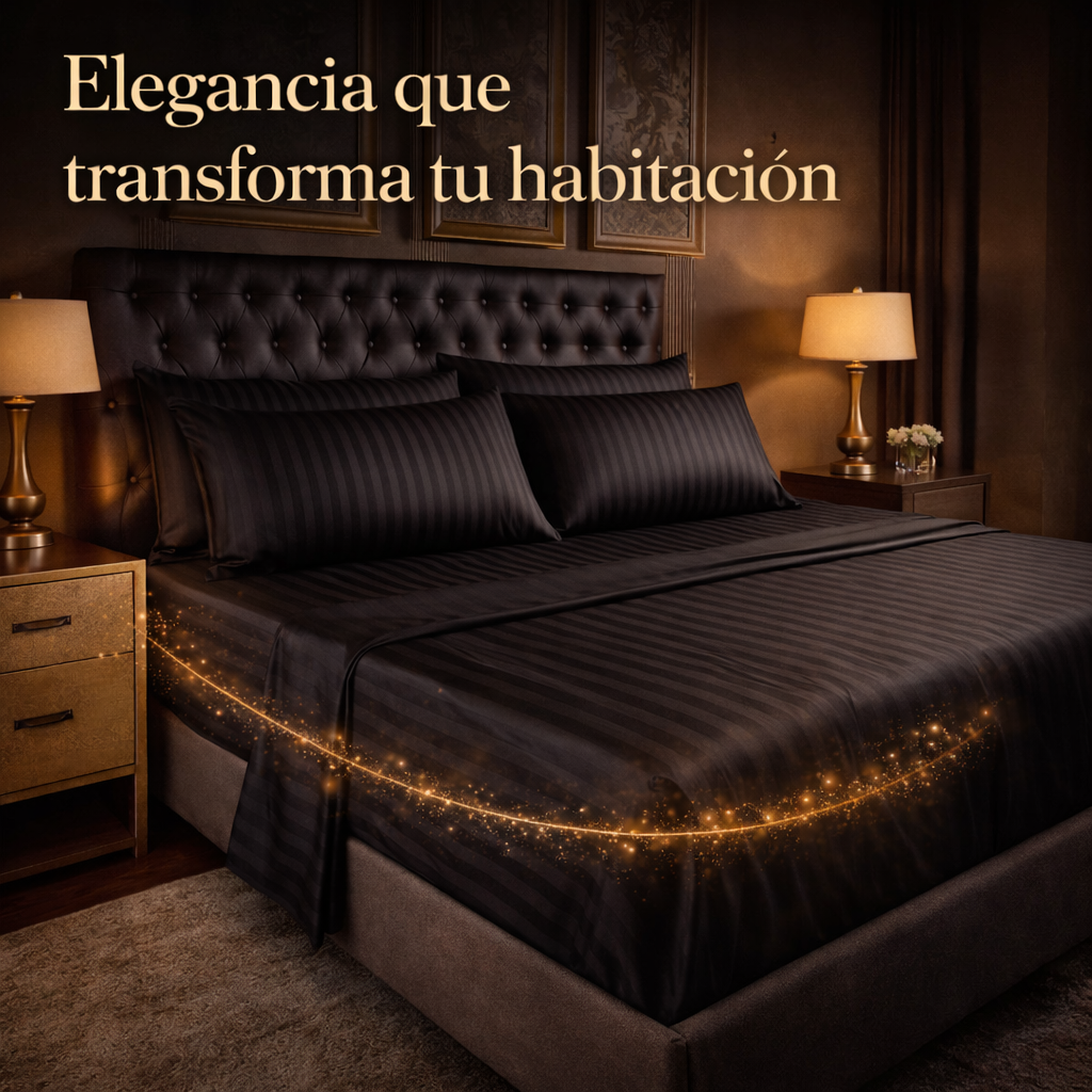 Sábanas Ébano Luxe™ | Suaves, frescas y comodas para descansar.