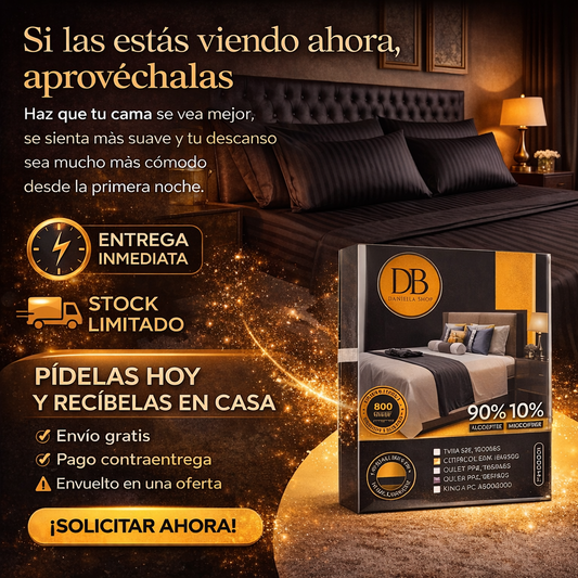 Sábanas Ébano Luxe™ | Suaves, frescas y comodas para descansar.