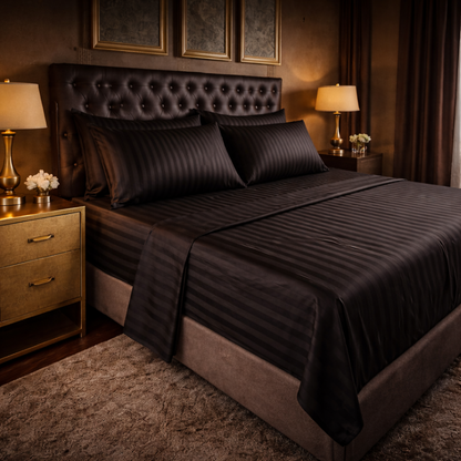 Sábanas Ébano Luxe™ | Suaves, frescas y comodas para descansar.