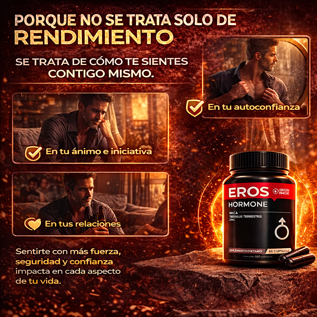 EROS HORMONE™ | Más vitalidad. Más impulso. Más confianza.