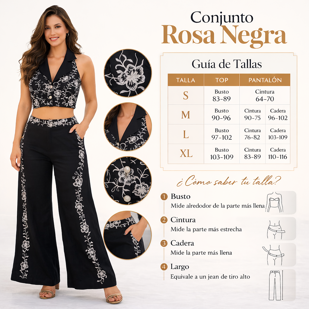Conjunto Rosa Negra | Hecho para destacar