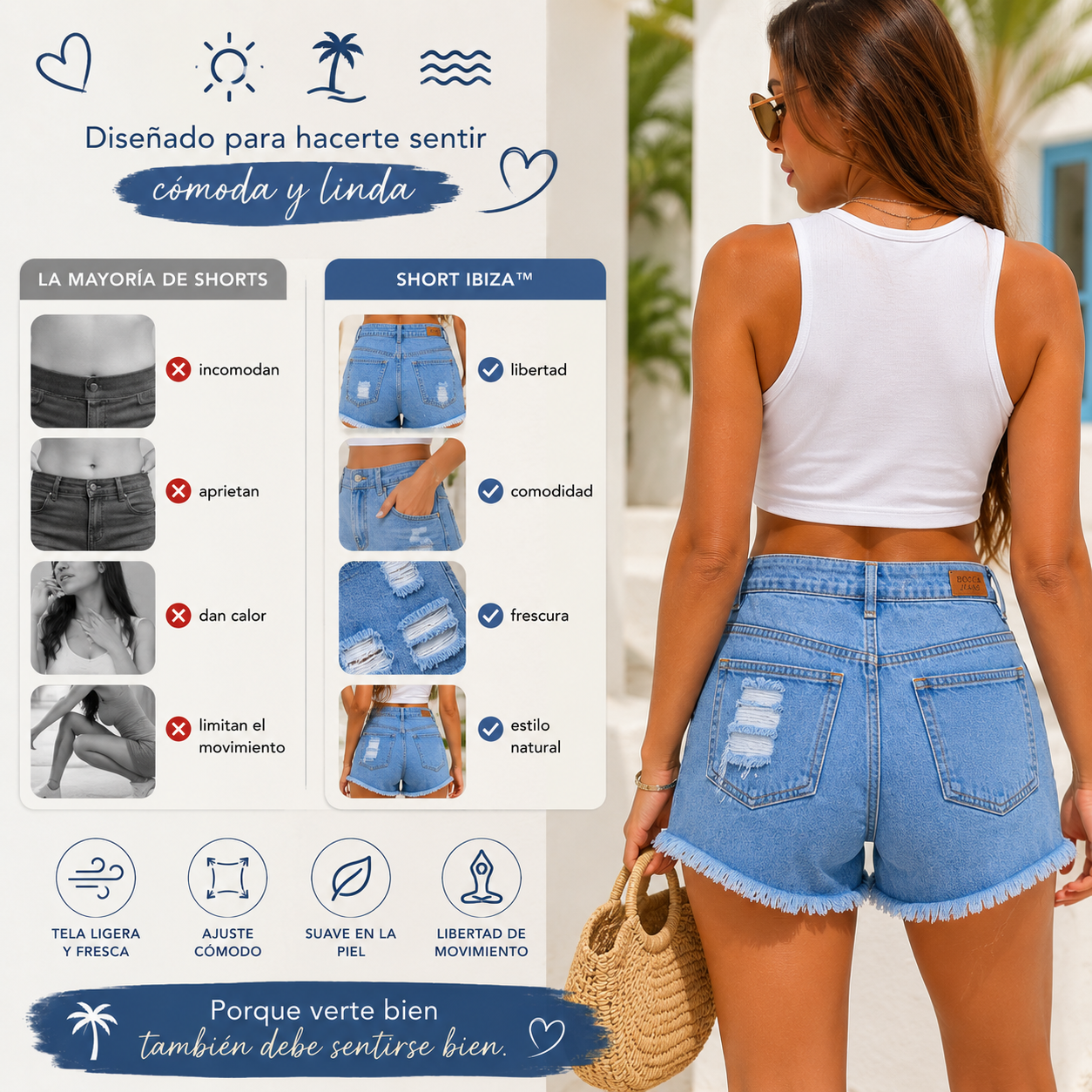 SHORT IBIZA™ | Inspirado en verano y playa