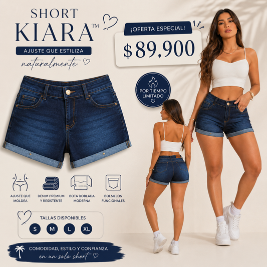 SHORT KIARA™ | Ajuste que estiliza naturalmente