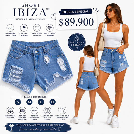 SHORT IBIZA™ | Inspirado en verano y playa