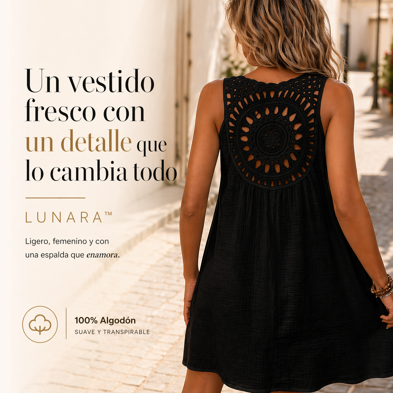 VESTIDO LUNARA™ | Un vestido ligero con espalda que enamora.
