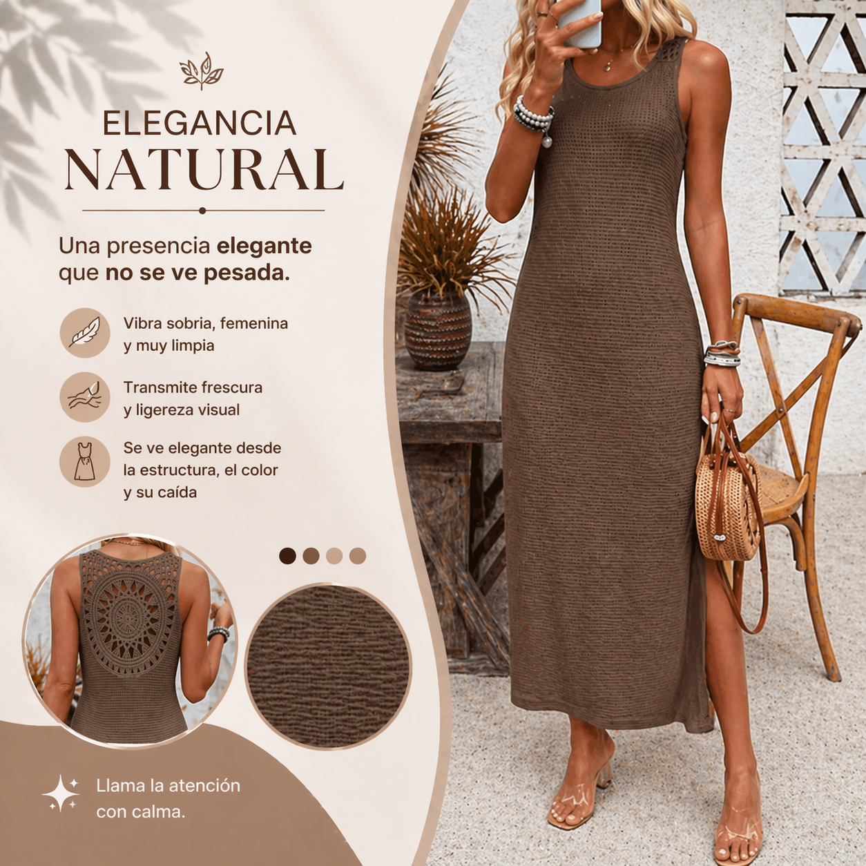 VESTIDO ÉLORA™ | Moldea tu silueta y luce el diseño en la espalda
