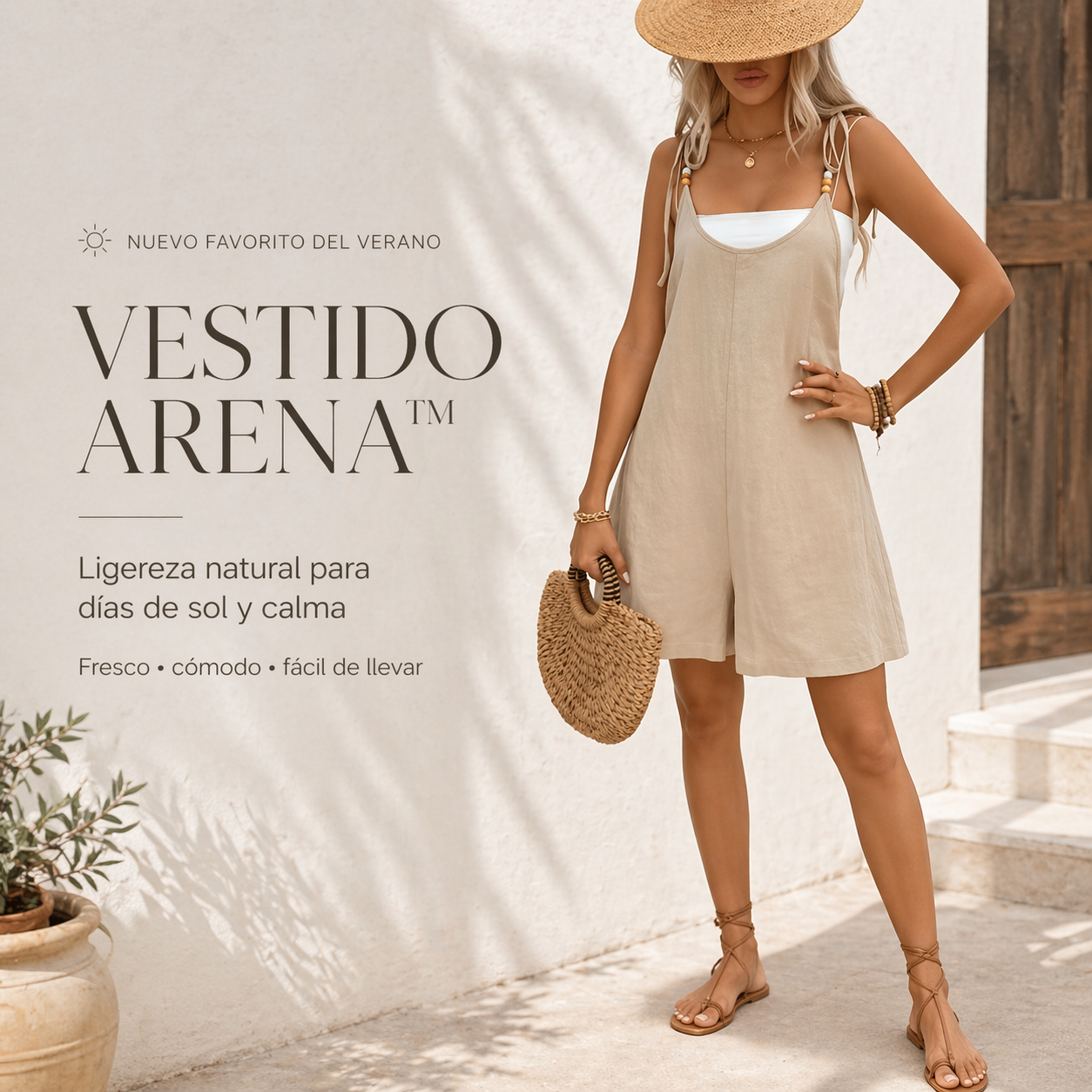 VESTIDO ARENA™ | Ligereza natural para días de sol y calma