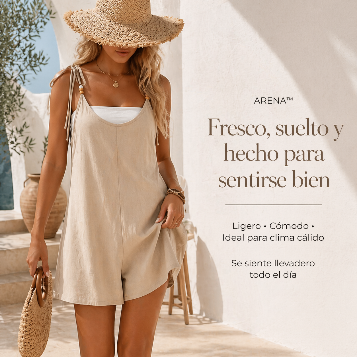 VESTIDO ARENA™ | Ligereza natural para días de sol y calma