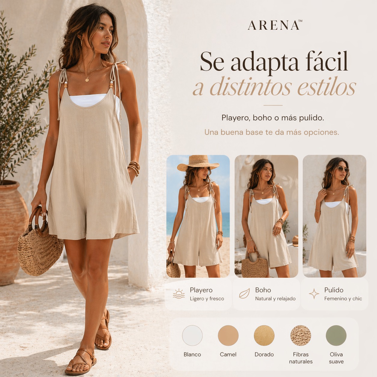 VESTIDO ARENA™ | Ligereza natural para días de sol y calma