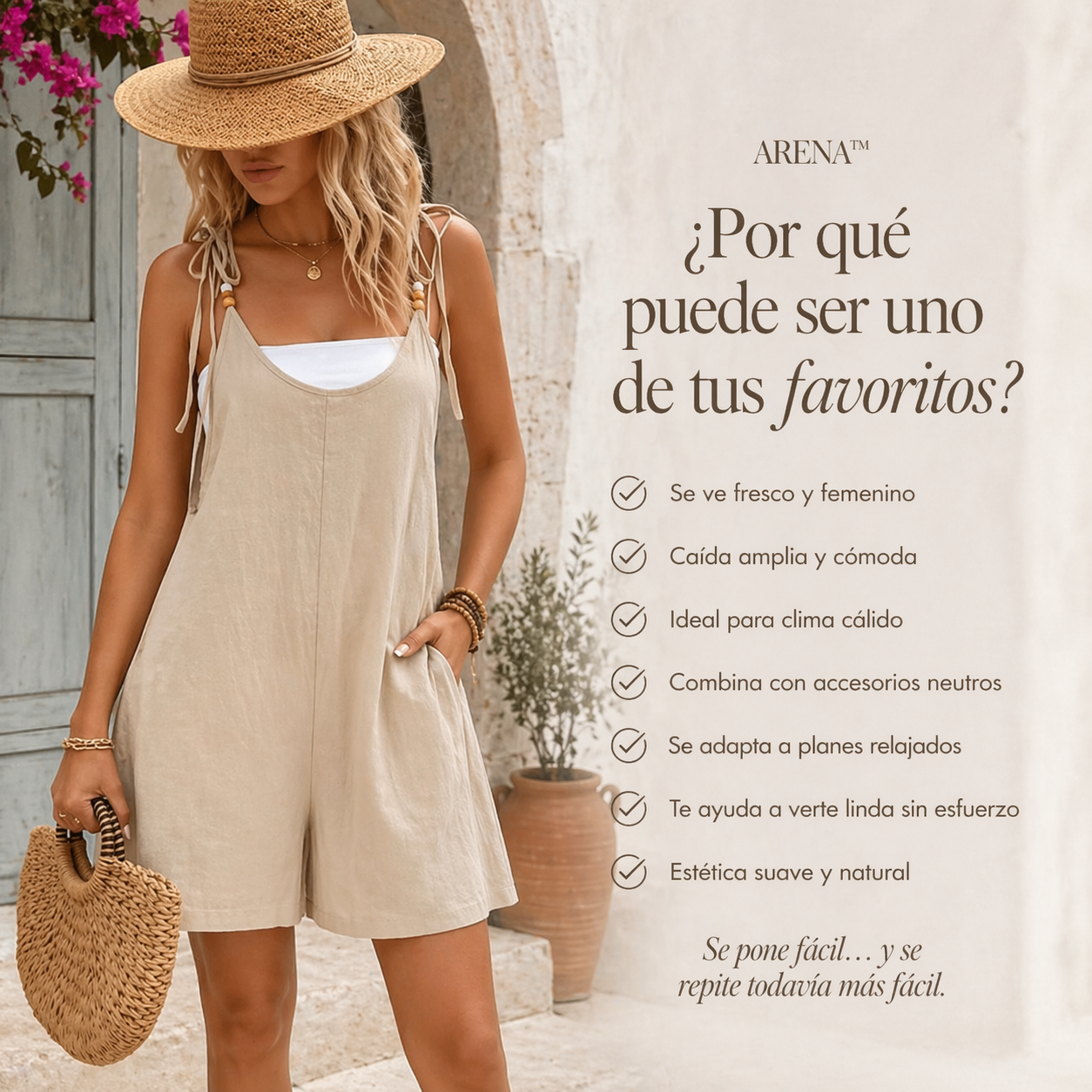 VESTIDO ARENA™ | Ligereza natural para días de sol y calma