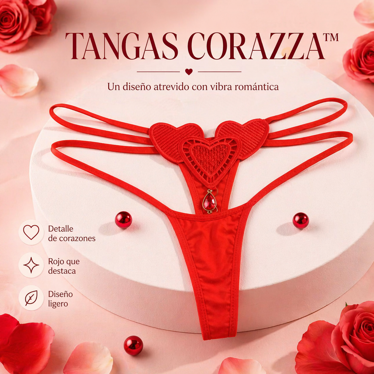 TANGAS CORAZZA™ | Un diseño atrevido con vibra romántica PAGUE 3 LLEVE 5