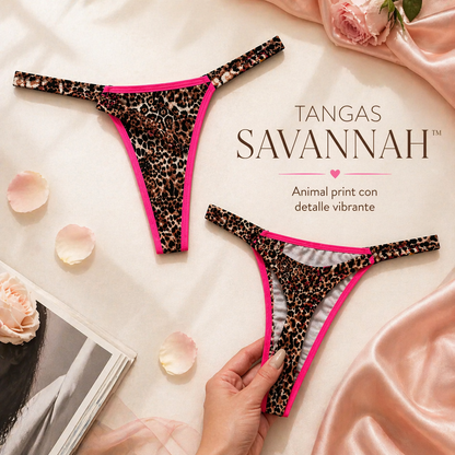 TANGAS SAVANNAH™ | Animal print con un detalle vibrante que no pasa desapercibido 🐆 PAGUE 3 LLEVE 5 🔥