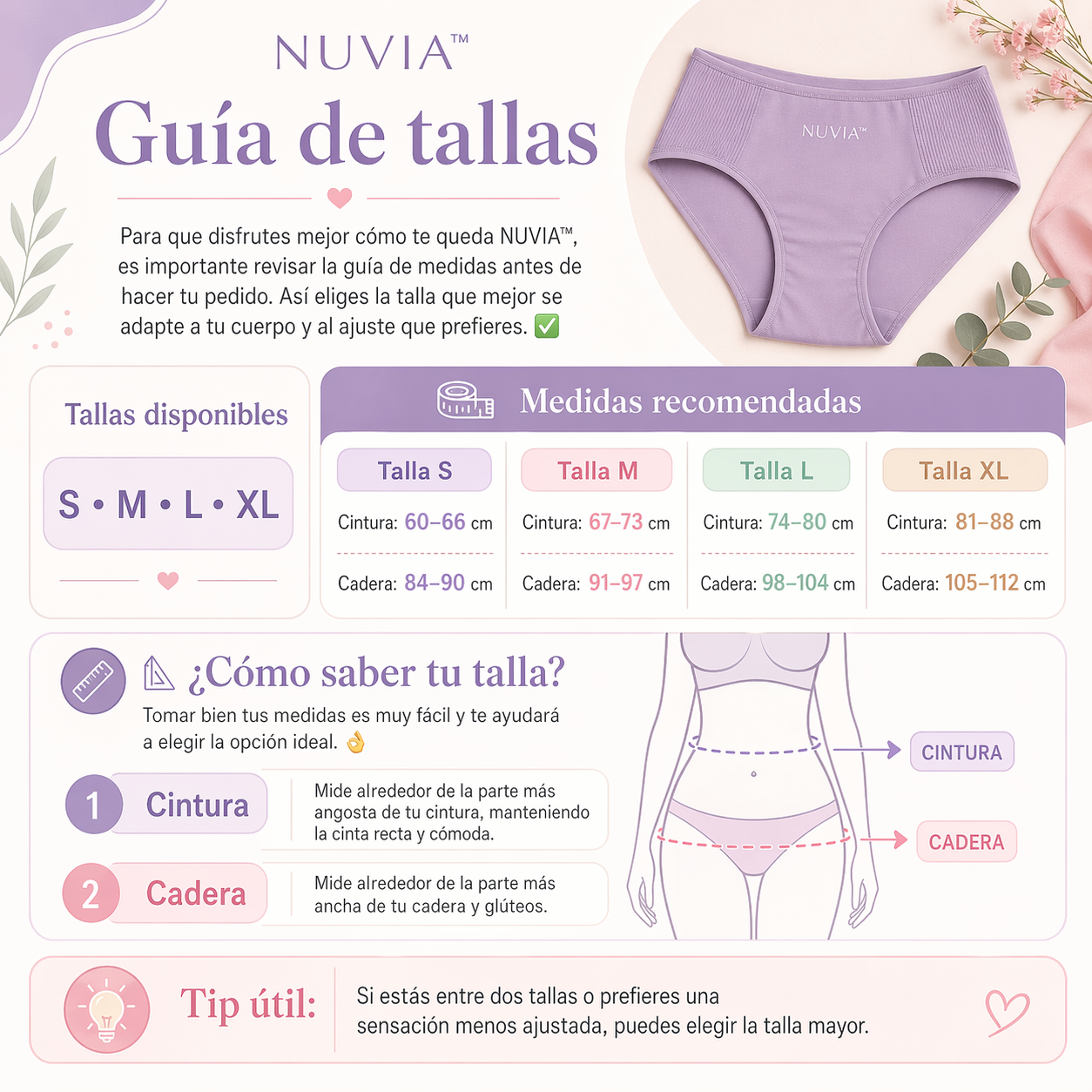 TANGAS NUVIA™ | Hechas para tu comodidad PAGA 5 LLEVA 10