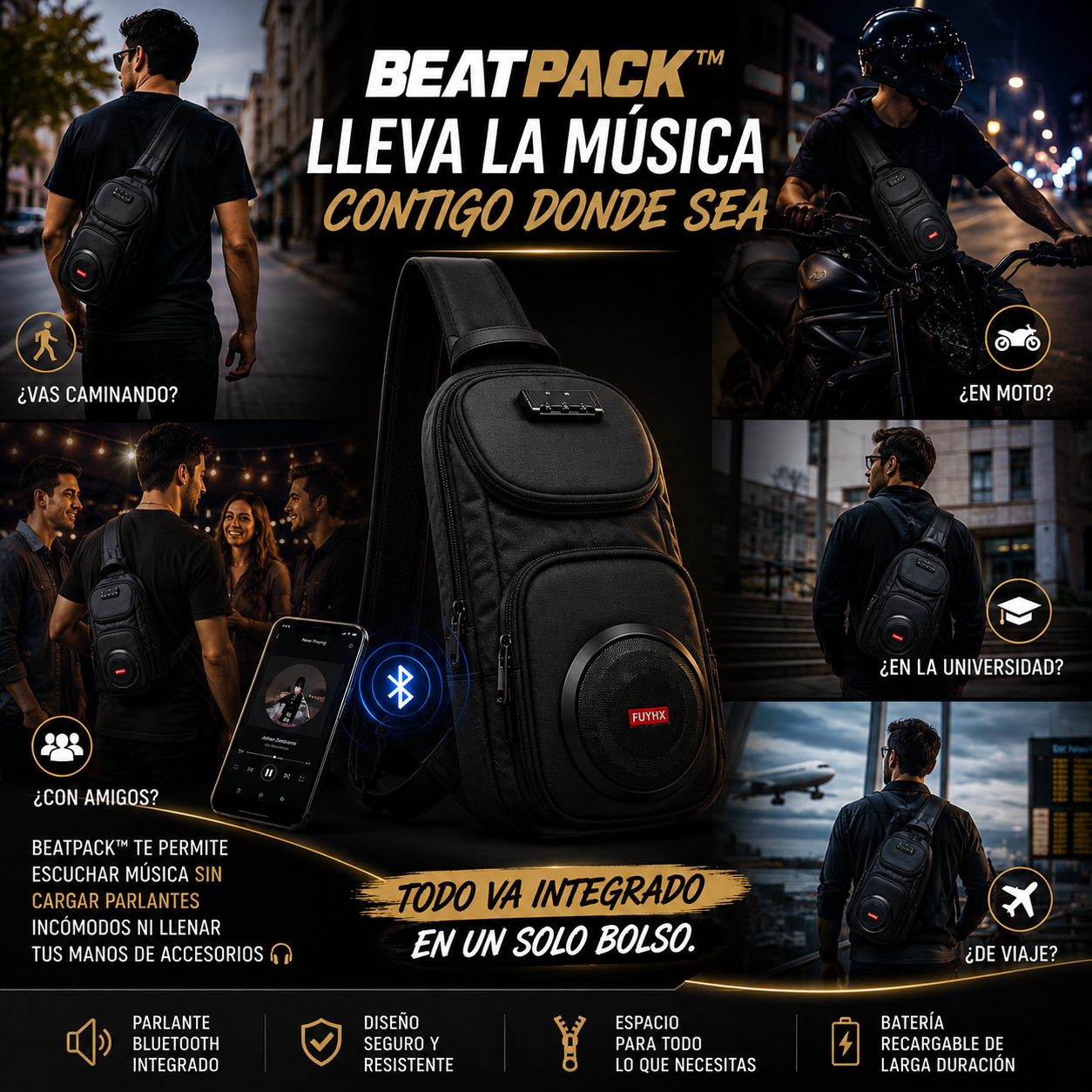 BEATPACK™ | Música y estilo en un solo bolso
