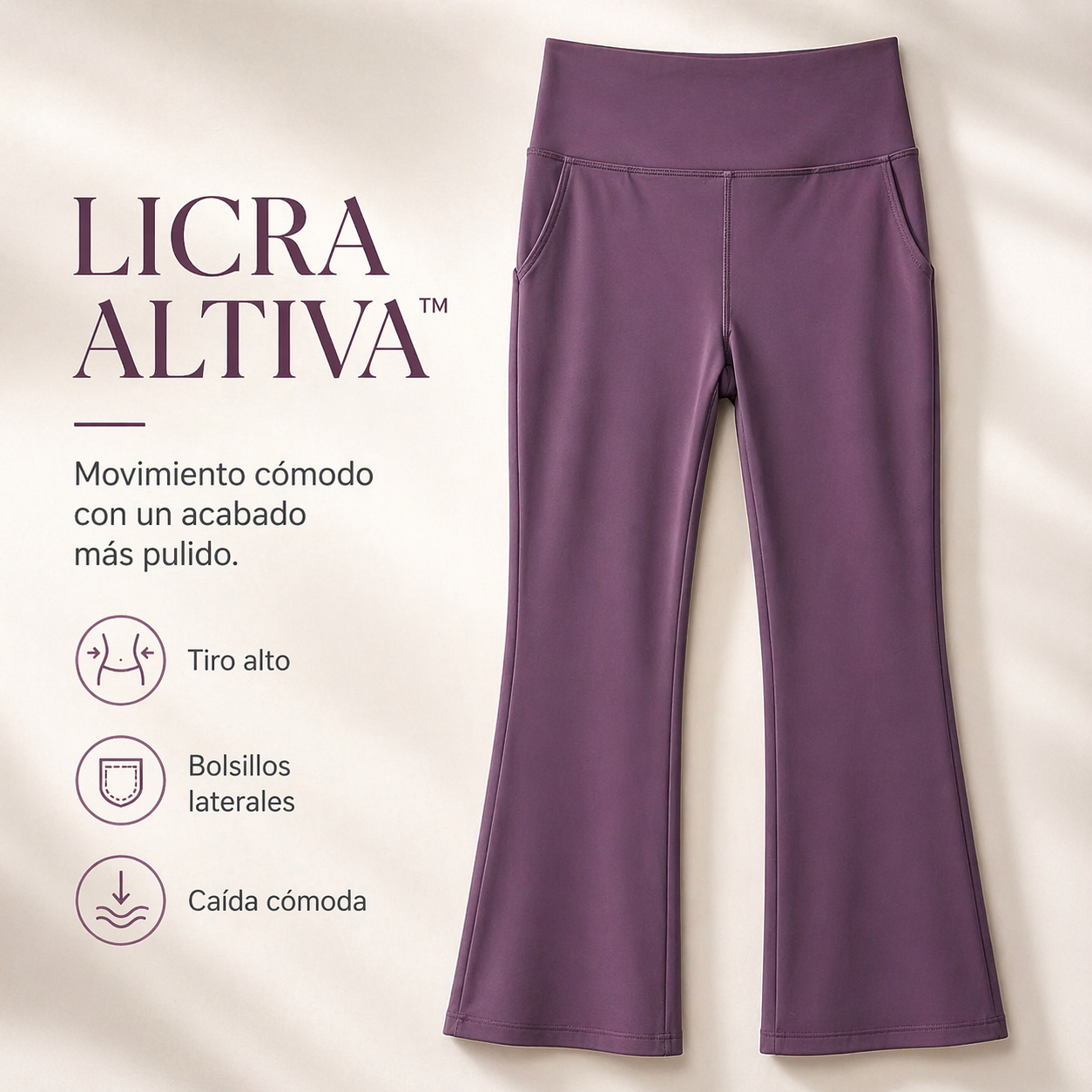 LICRA ALTIVA™ | Movimiento cómodo con un acabado más pulido
