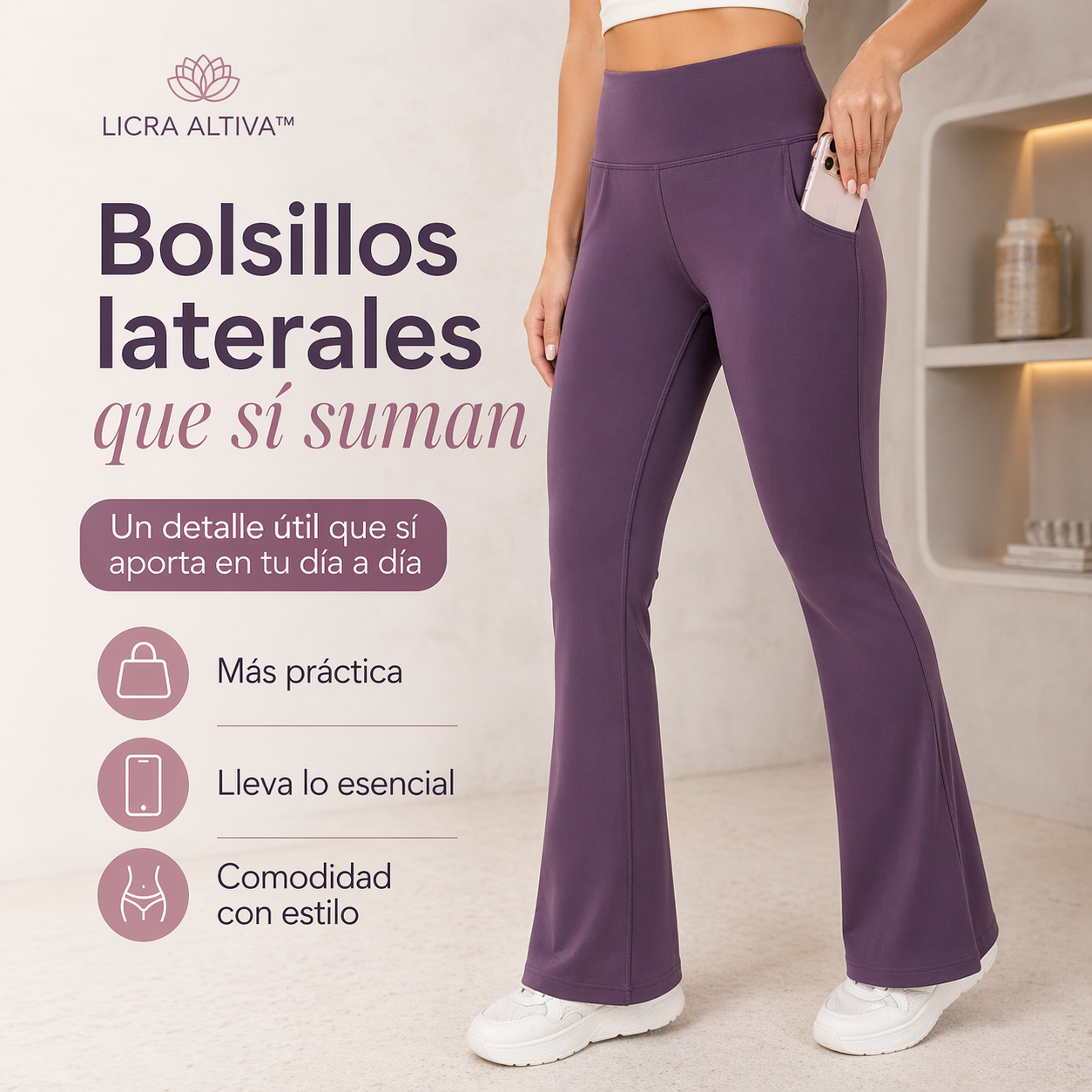 LICRA ALTIVA™ | Movimiento cómodo con un acabado más pulido