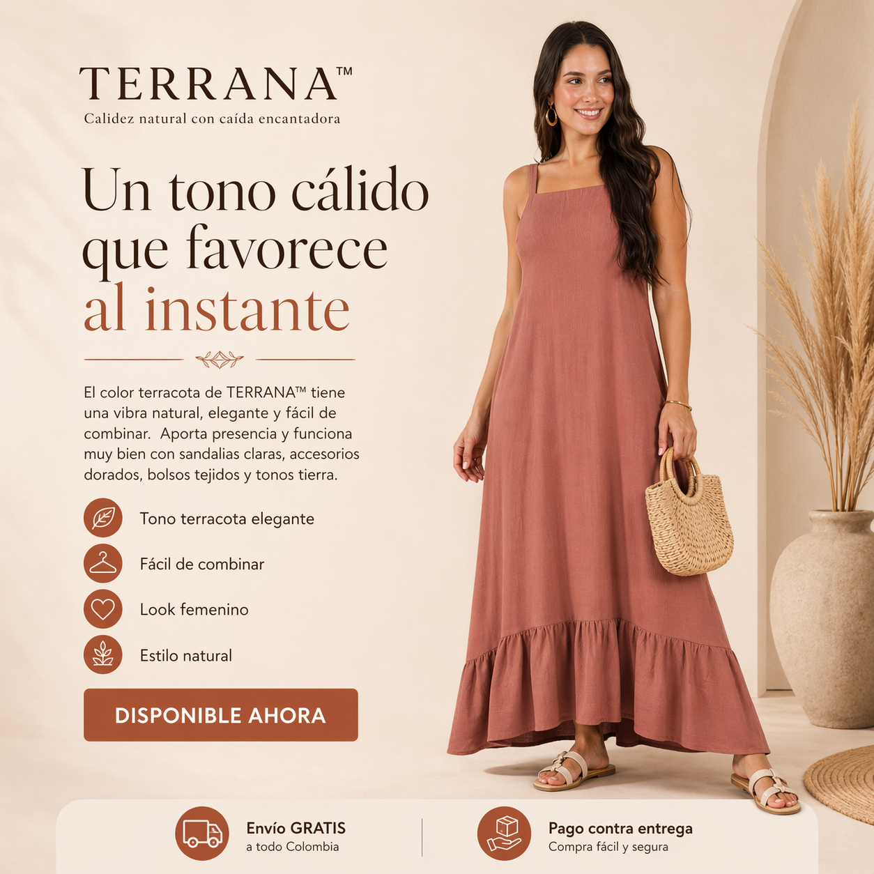 VESTIDO TERRANA™ | Calidez natural con caída encantadora