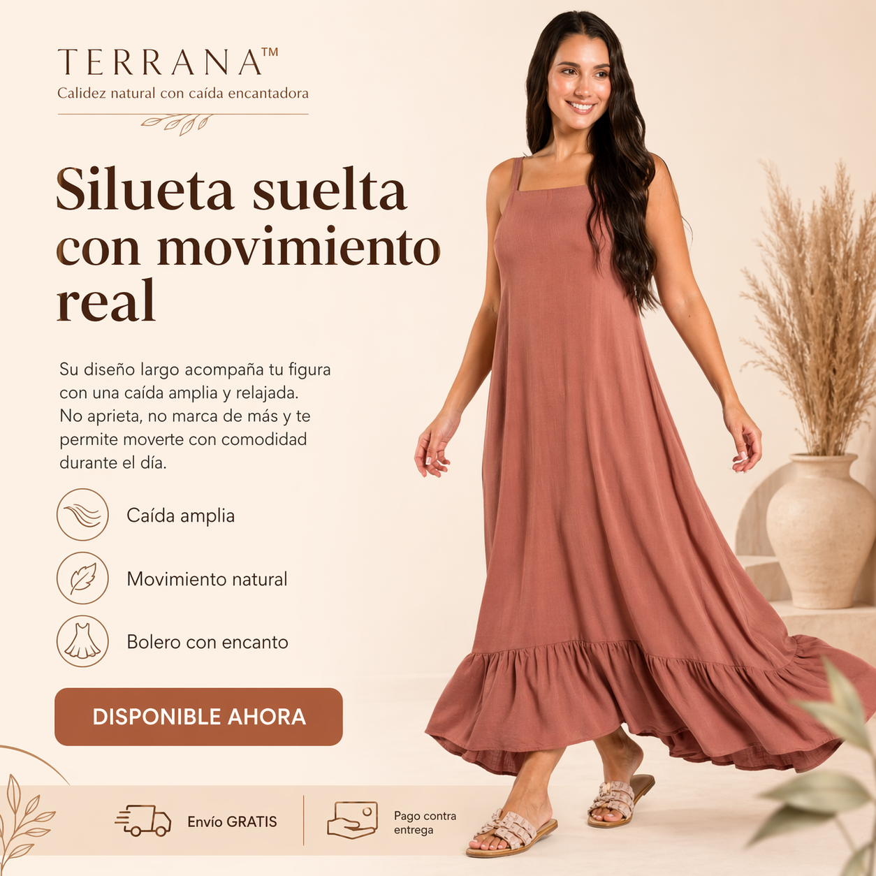 VESTIDO TERRANA™ | Calidez natural con caída encantadora