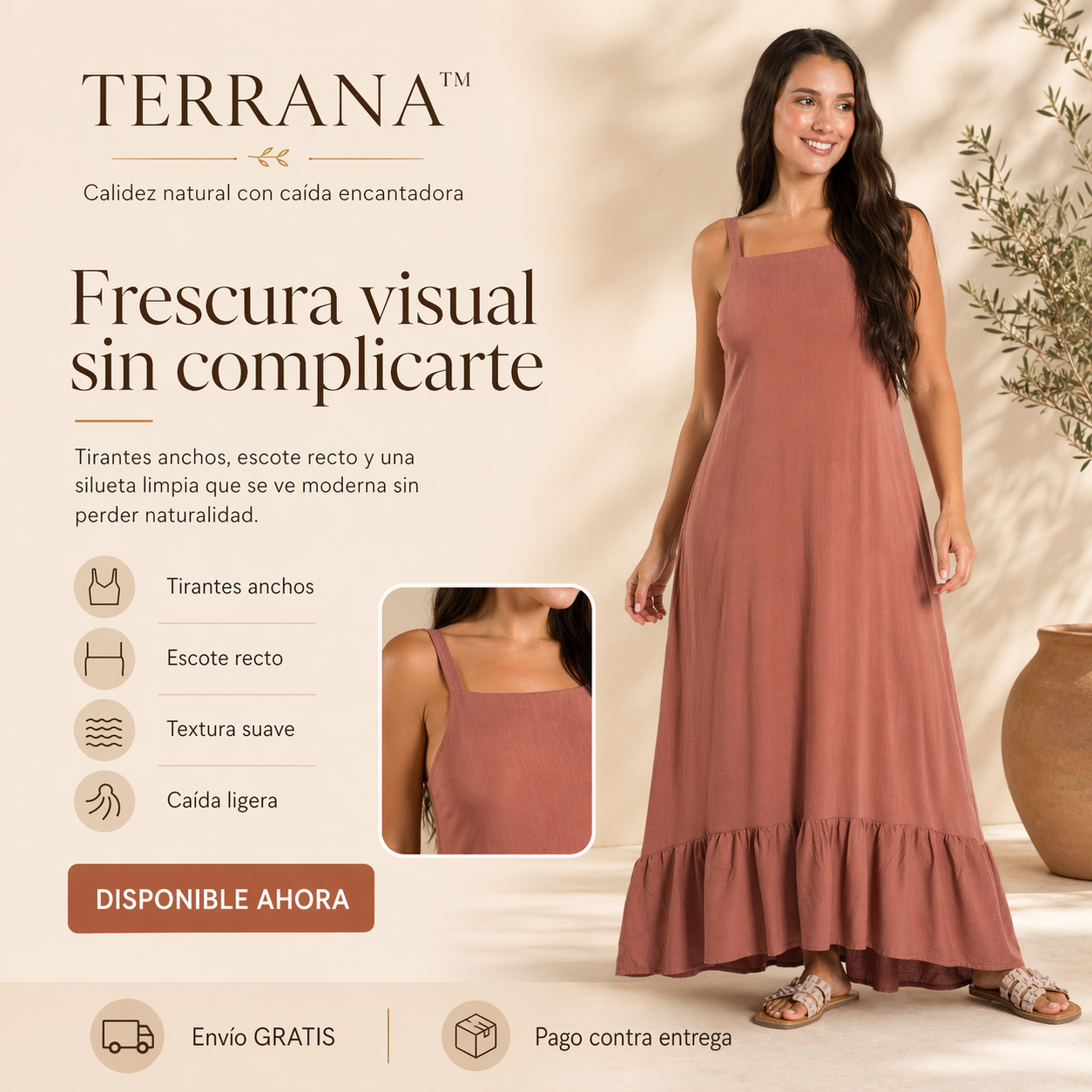 VESTIDO TERRANA™ | Calidez natural con caída encantadora