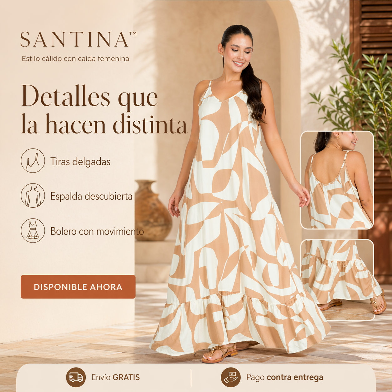 VESTIDO SANTINA™ | Estilo cálido con caída femenina