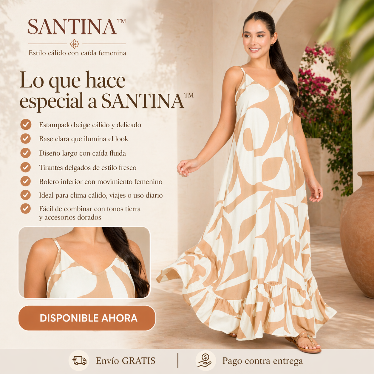 VESTIDO SANTINA™ | Estilo cálido con caída femenina