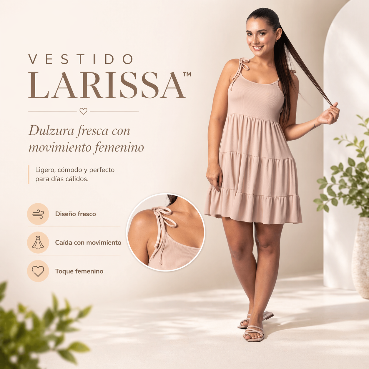 VESTIDO LARISSA™ | Dulzura fresca con movimiento femenino