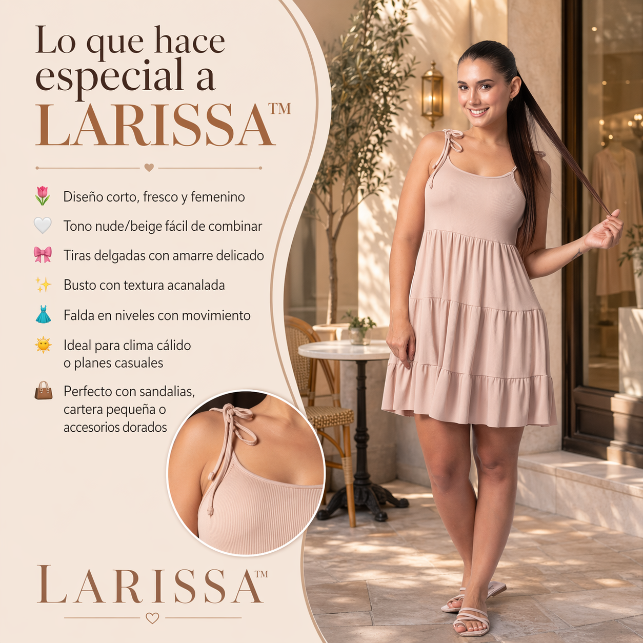 VESTIDO LARISSA™ | Dulzura fresca con movimiento femenino