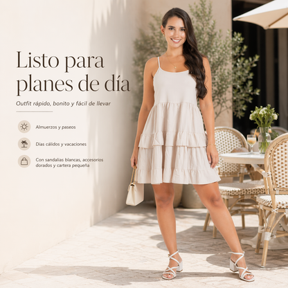 VESTIDO CLAREL™ | Blanco suave que resuelve tus días