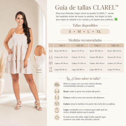 VESTIDO CLAREL™ | Blanco suave que resuelve tus días