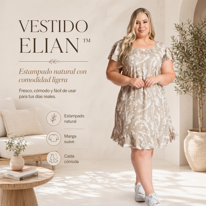 VESTIDO ELIAN™ | Estampado natural con comodidad ligera