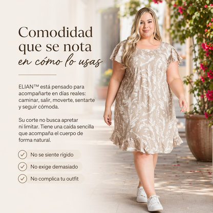 VESTIDO ELIAN™ | Estampado natural con comodidad ligera