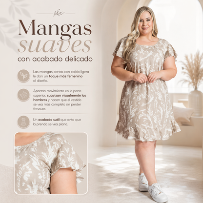 VESTIDO ELIAN™ | Estampado natural con comodidad ligera
