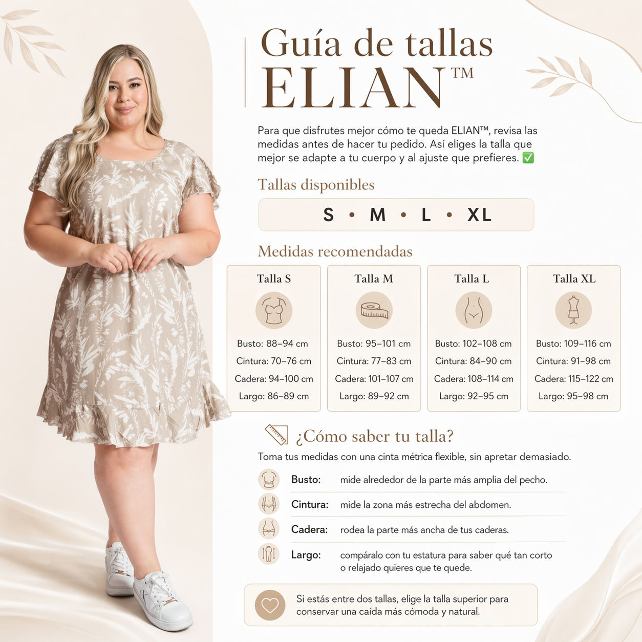 VESTIDO ELIAN™ | Estampado natural con comodidad ligera
