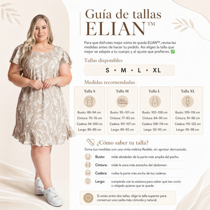 VESTIDO ELIAN™ | Estampado natural con comodidad ligera