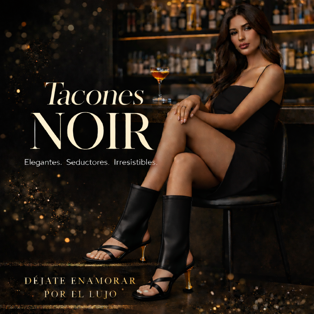 TACON NOIR | TE DA ESE TOQUE DE SENSUALIDAD, ELEGANCIA Y SEGURIDAD.