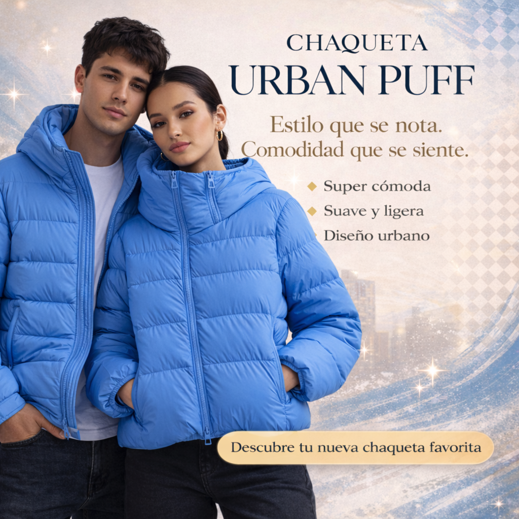 Chaqueta Urban Puff® | Estilo que se nota. Comodidad que se siente.