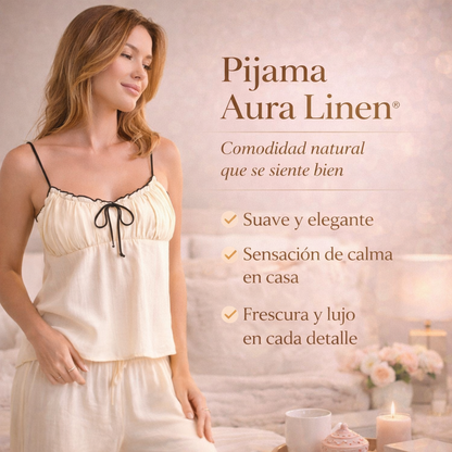 PIJAMA AURA LINEN® | Comodidad natural que se siente bien