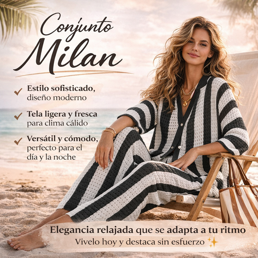 Conjunto Milan® | Elegancia relajada que se adapta a tu ritmo.